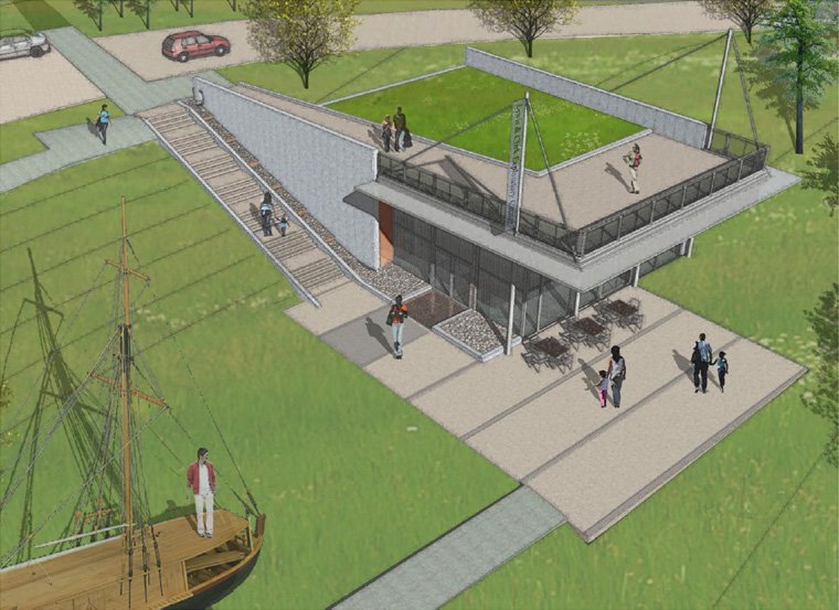 Model of the Lewis and Clark Exploratory Center Project